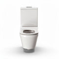 Toilettes suspendues en céramique blanche avec système de chasse d'eau compact 76 x 38 x 65 cm